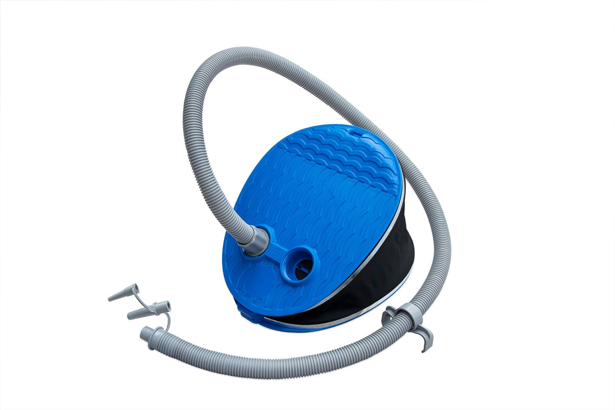 Solstice Mega Bellows hands-free foot pump included in the Outdoorsman Complete Kit