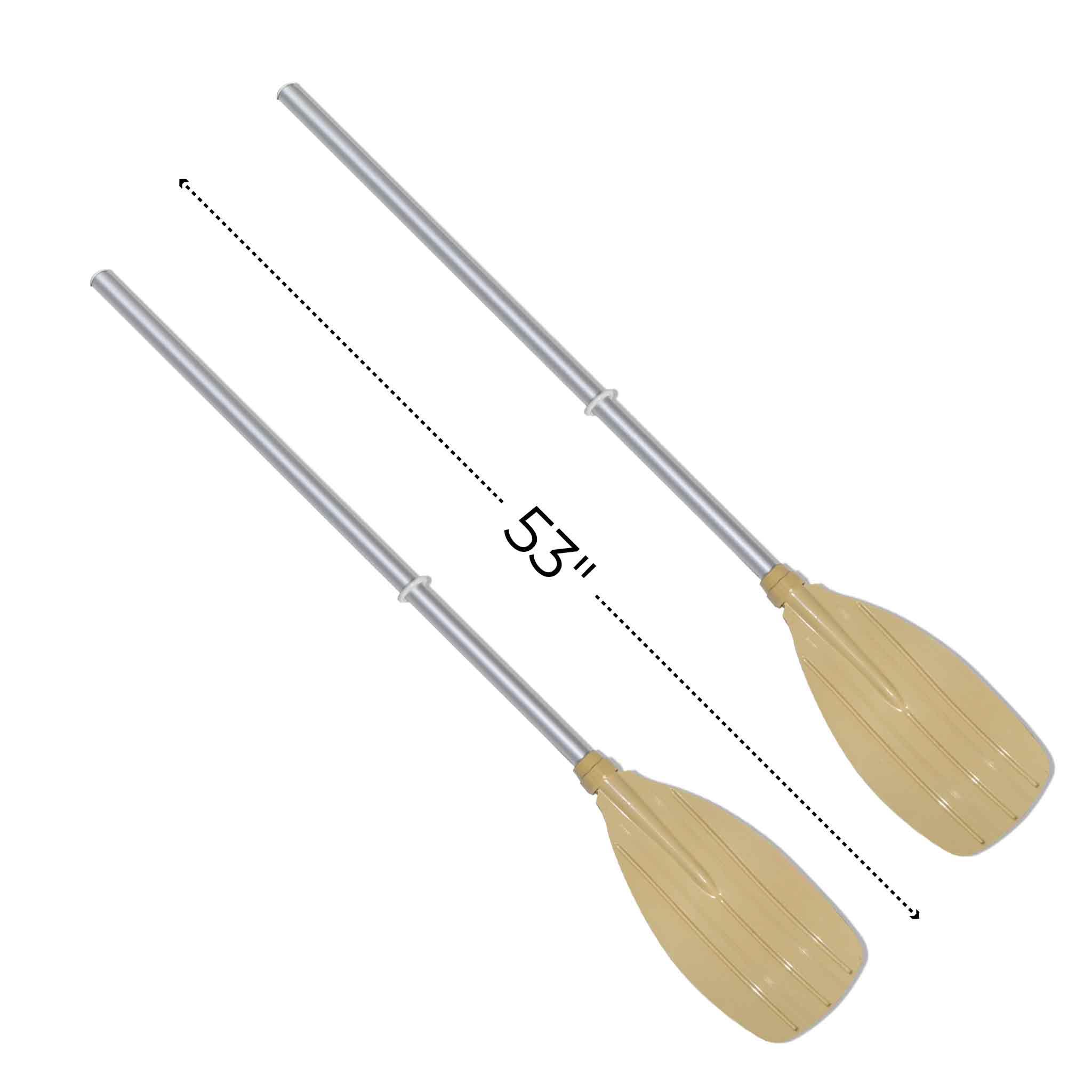 Solstice aluminum oars dimensions with ribbed blades for extra reach and grip