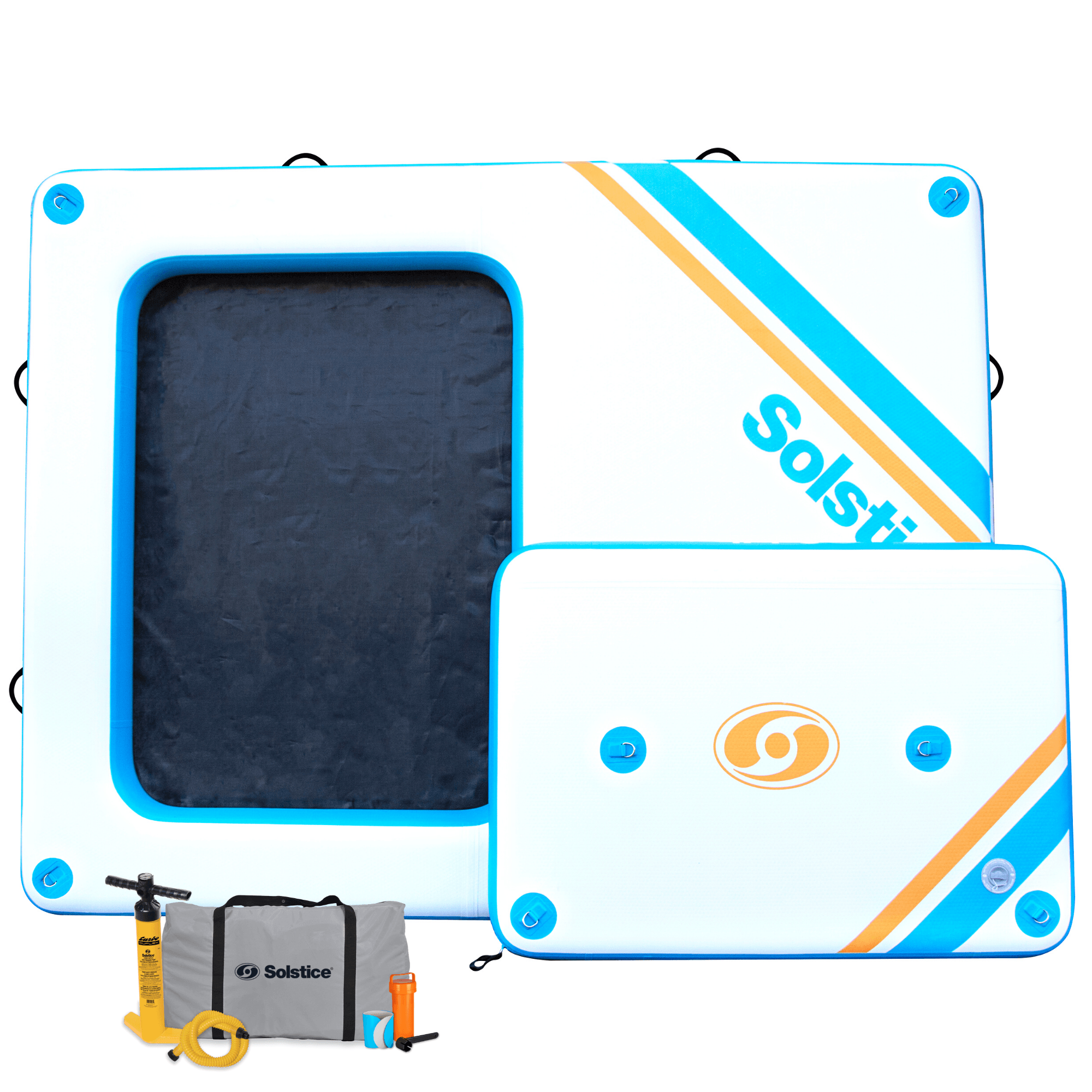 10' x 8' x 8" Inflatable Rec Mesh Dock - Solstice Watersports