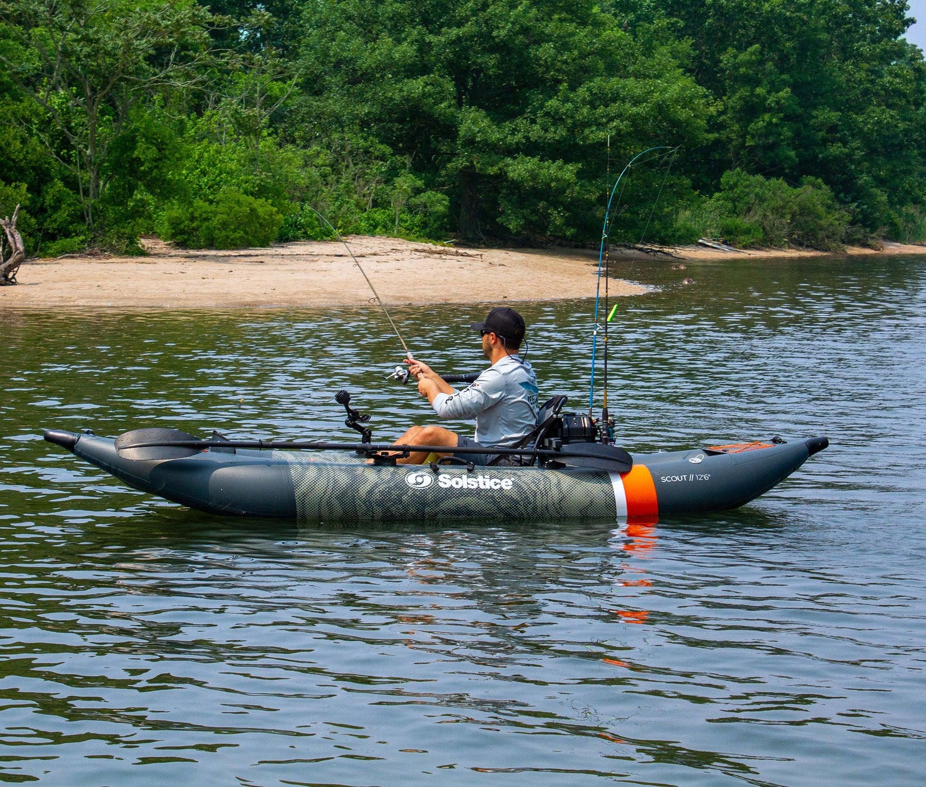 Kayath Fish Scout Inflatable Fishing Kayak Kit – Solstice Watersports