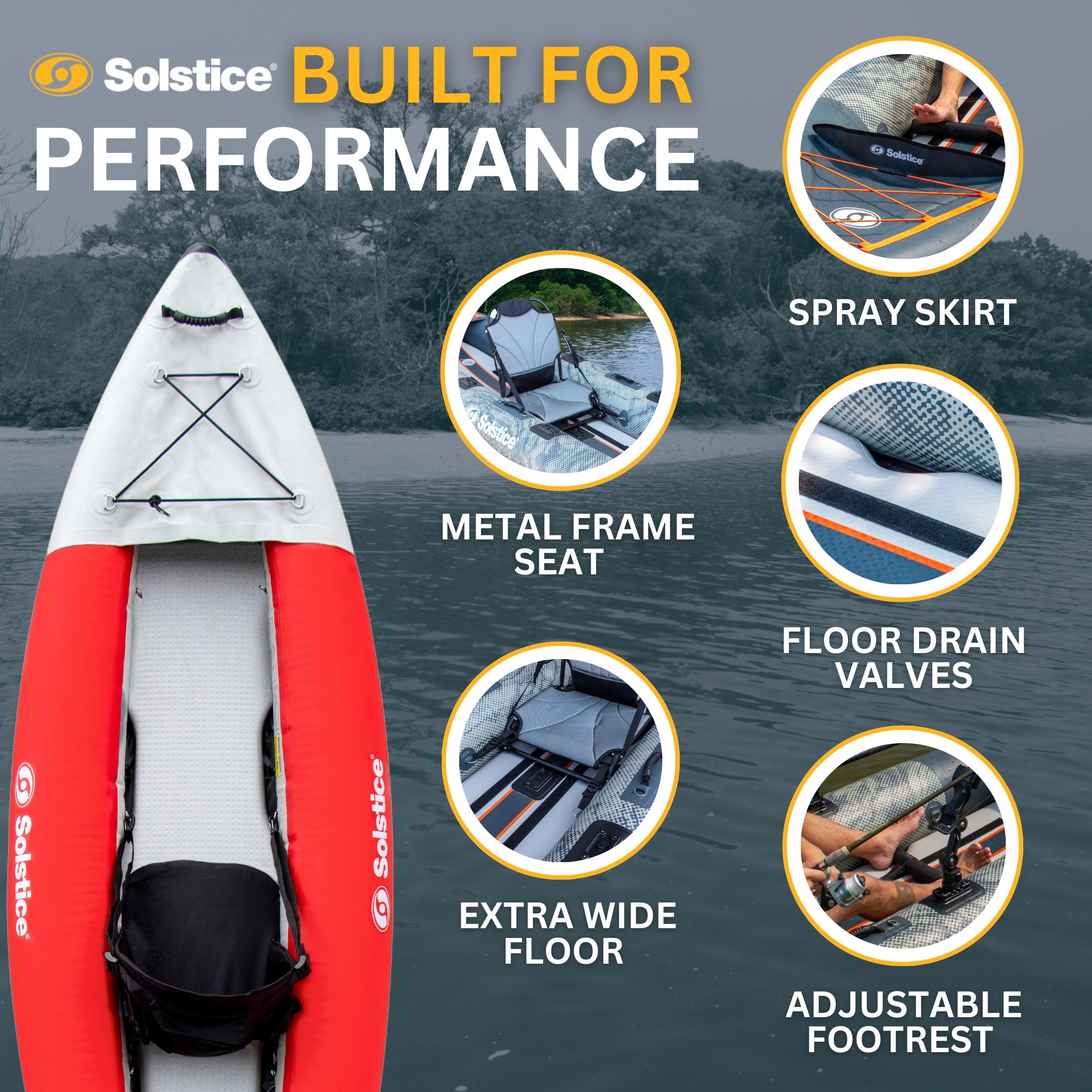 Flare 1-Person Inflatable Kayak Kit