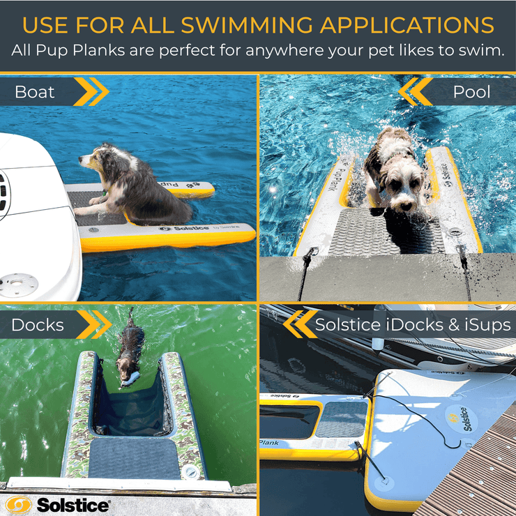 Solstice Watersports Inflatable Pup Planks Dog Ramps for Boats