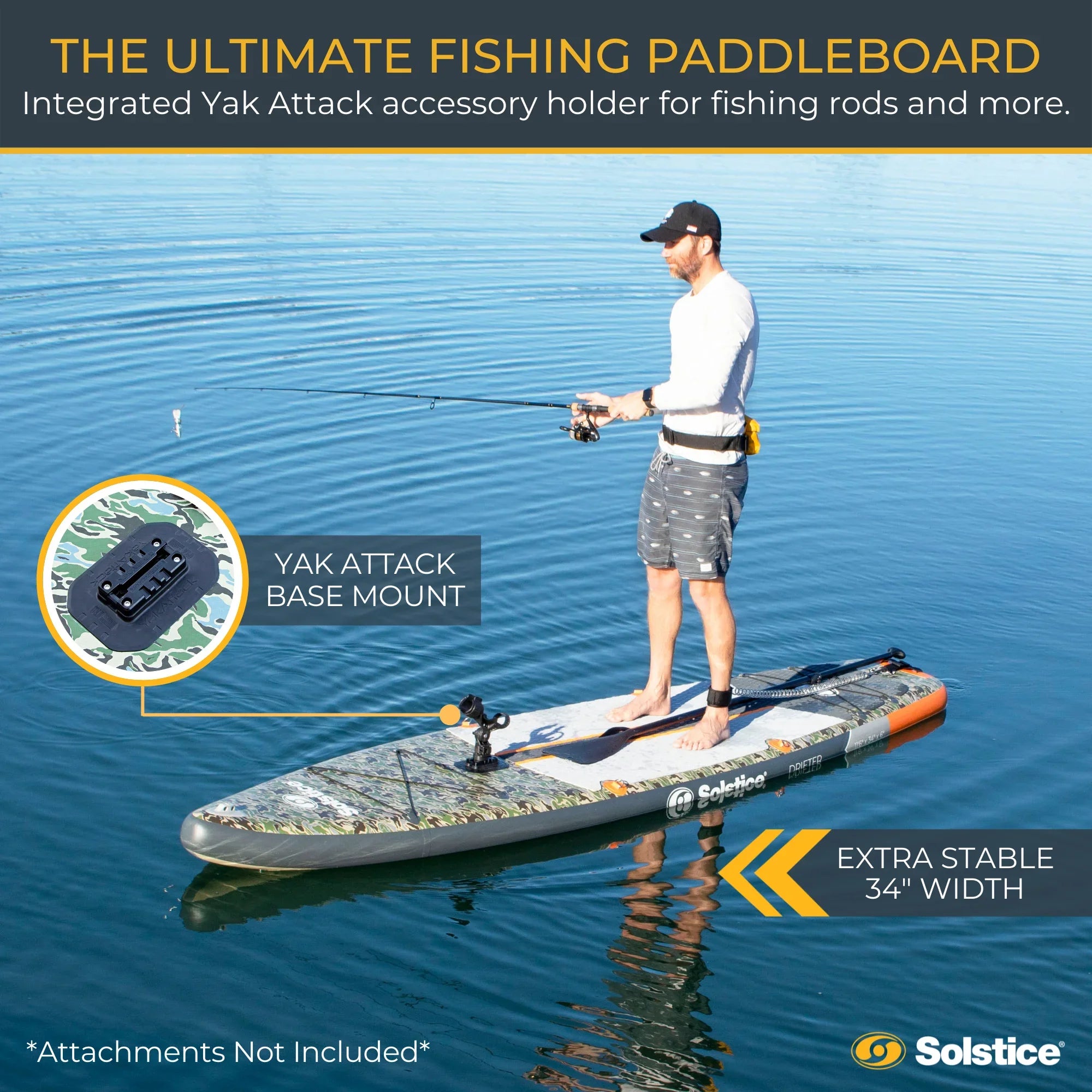 carry fishing pole on paddleboard Drifter Inflatable Fishing Paddleboard 11'6"