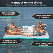 10' x 8' x 8" Inflatable Luxe Tract Dock