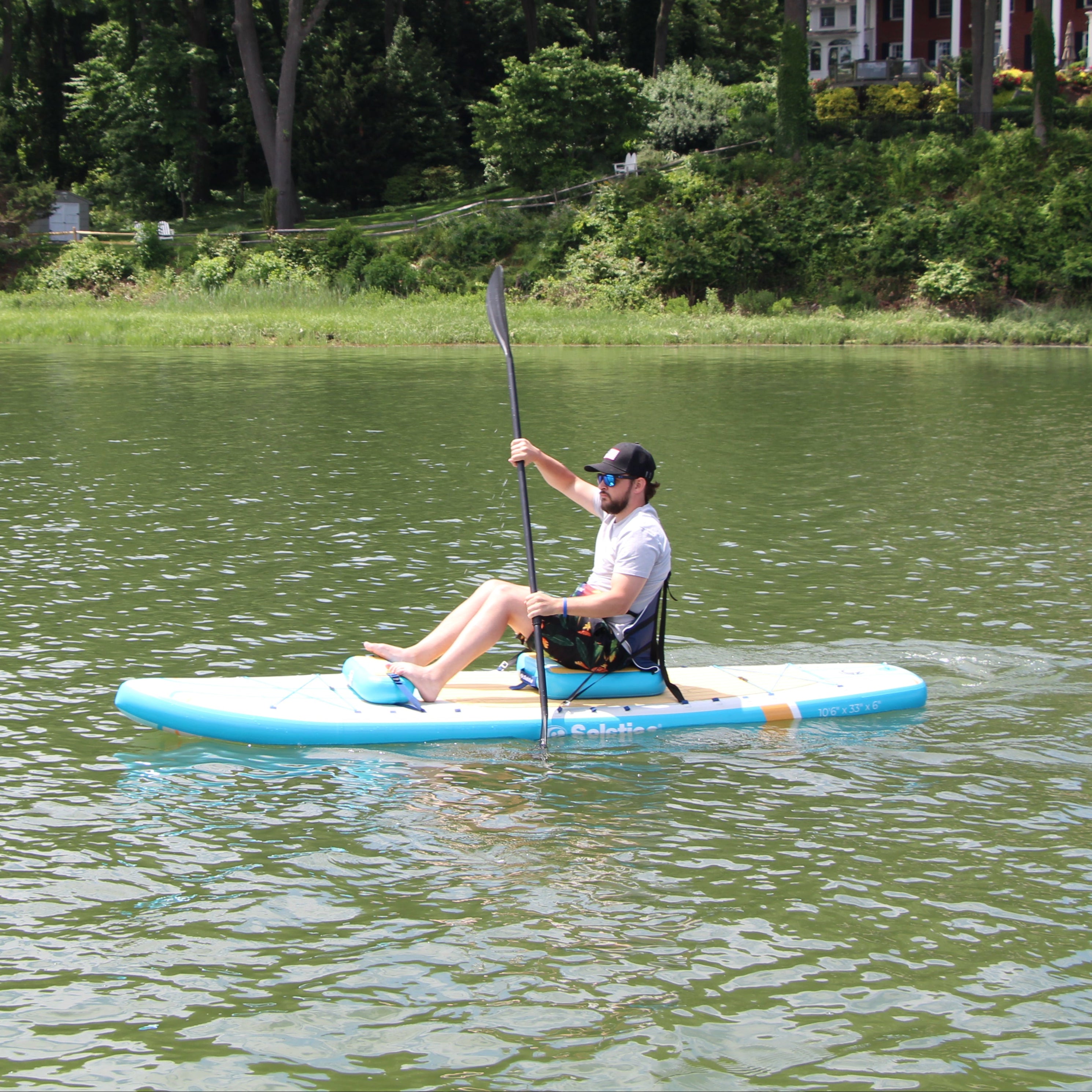 ビックSUP June Nano Kids Inflatable Fishing Paddle Board/Kayak Hybrid