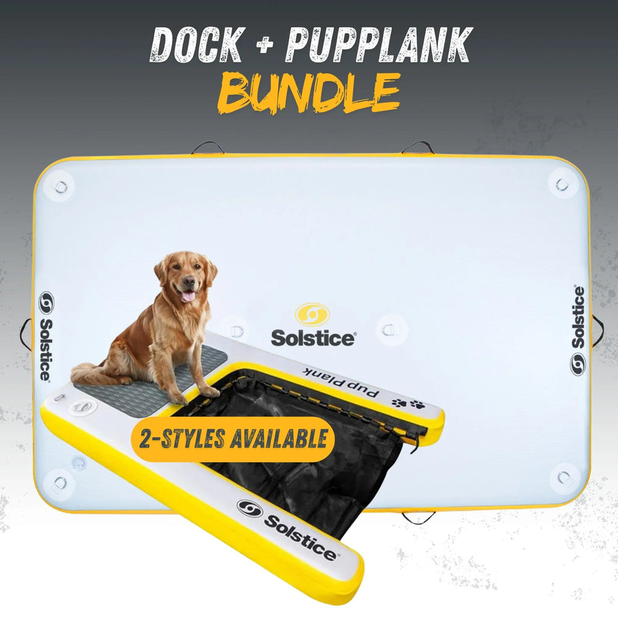 Solstice Pup Plank plus inflatable floating dock bundle